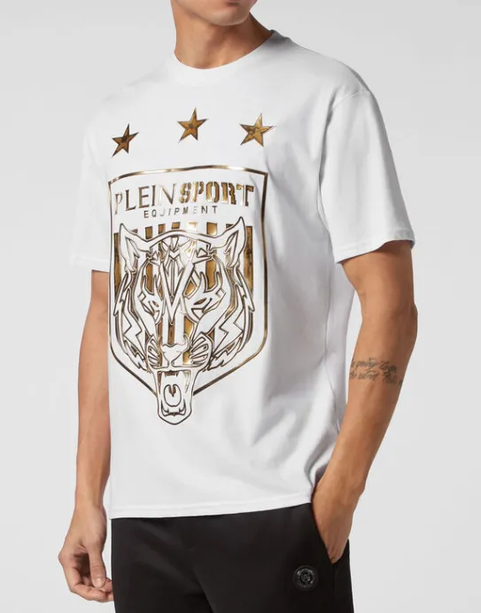 Best Philipp Plein T-shirt Round Neck SS Tiger Crest Edition