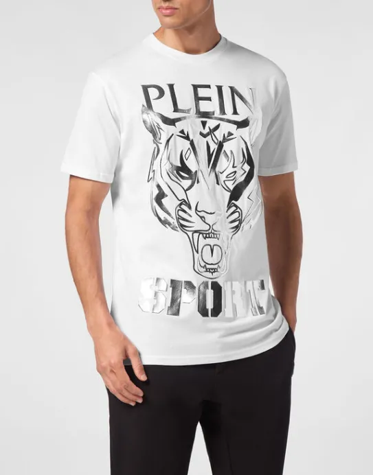 Outlet Philipp Plein T-shirt Round Neck SS Tiger